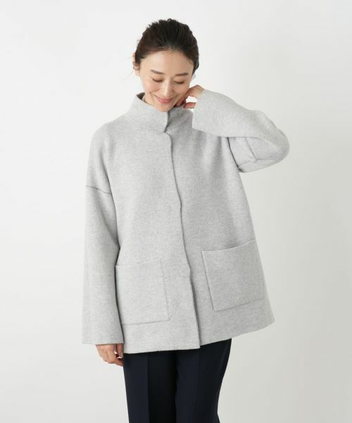 Leilian / レリアン テーラードジャケット | リバーシブルハイネックジャケット【LE TRICOT PERUGIA】 | 詳細4