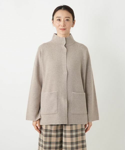 Leilian / レリアン テーラードジャケット | リバーシブルハイネックジャケット【LE TRICOT PERUGIA】 | 詳細8