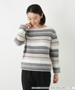 Leilian / レリアン ニット・セーター | ボーダークルーネックニット【LE TRICOT PERUGIA】