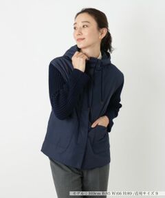 Leilian / レリアン その他アウター | 異素材切替フーデッドジャケット【LE TRICOT PERUGIA】