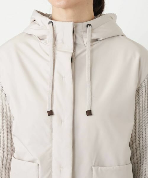Leilian / レリアン その他アウター | 異素材切替フーデッドジャケット【LE TRICOT PERUGIA】 | 詳細10