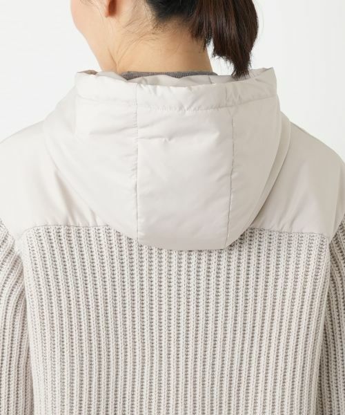 Leilian / レリアン その他アウター | 異素材切替フーデッドジャケット【LE TRICOT PERUGIA】 | 詳細11