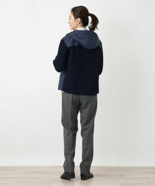 Leilian / レリアン その他アウター | 異素材切替フーデッドジャケット【LE TRICOT PERUGIA】 | 詳細3