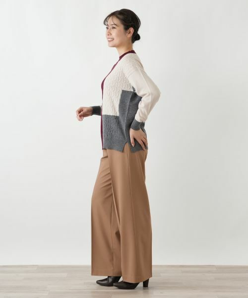 Leilian / レリアン ニット・セーター | カラーブロッククルーネックニット | 詳細2