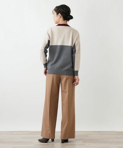 Leilian / レリアン ニット・セーター | カラーブロッククルーネックニット | 詳細3