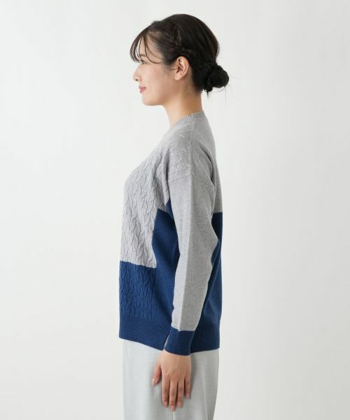 Leilian / レリアン ニット・セーター | カラーブロッククルーネックニット | 詳細8