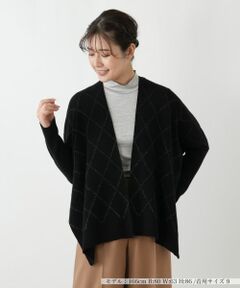 ラメラインカーディガン