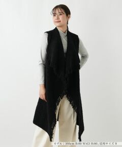 Leilian / レリアン テーラードジャケット | フリンジニットベスト