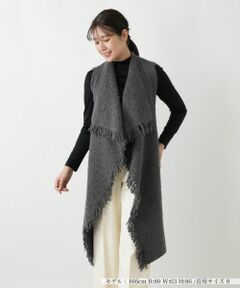 Leilian / レリアン テーラードジャケット | フリンジニットベスト