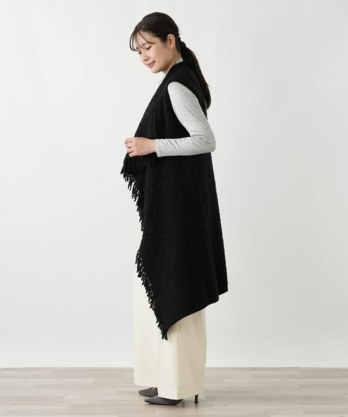 Leilian / レリアン テーラードジャケット | フリンジニットベスト | 詳細2