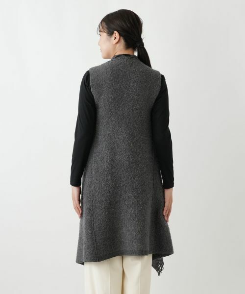 Leilian / レリアン テーラードジャケット | フリンジニットベスト | 詳細9