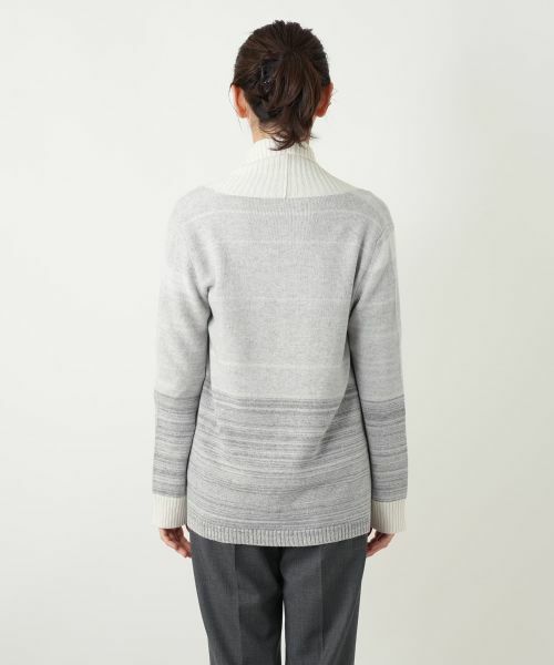 Leilian / レリアン カーディガン・ボレロ | ボーダーノーボタンカーディガン | 詳細6