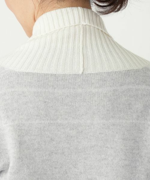 Leilian / レリアン カーディガン・ボレロ | ボーダーノーボタンカーディガン | 詳細8