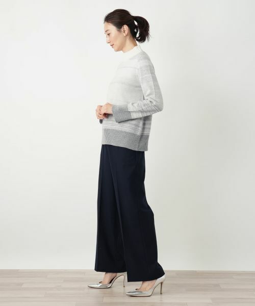 Leilian / レリアン ニット・セーター | ボーダーハイネックニット | 詳細2