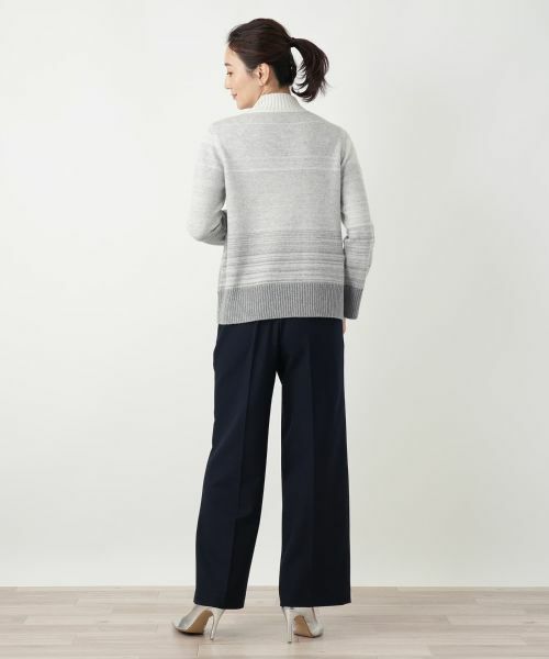 Leilian / レリアン ニット・セーター | ボーダーハイネックニット | 詳細3