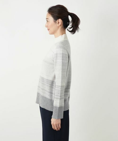 Leilian / レリアン ニット・セーター | ボーダーハイネックニット | 詳細5