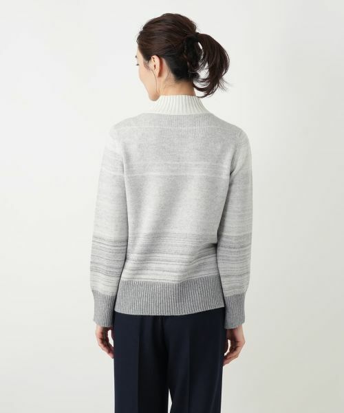 Leilian / レリアン ニット・セーター | ボーダーハイネックニット | 詳細6