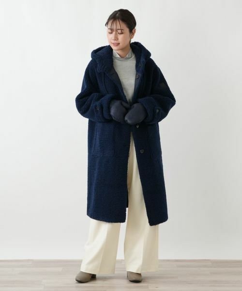 Leilian / レリアン その他アウター | 三トン付きリバーシブルフーデッドコート | 詳細1
