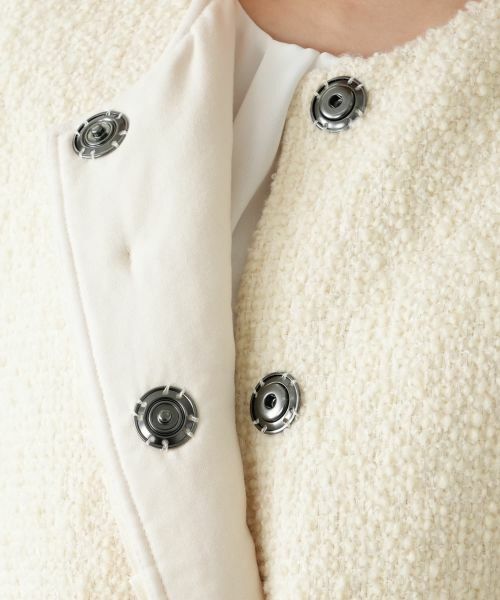 Leilian / レリアン テーラードジャケット | ポンチョ風ノーカラージャケット | 詳細14