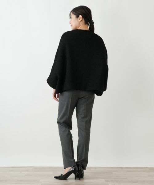 Leilian / レリアン テーラードジャケット | ポンチョ風ノーカラージャケット | 詳細3