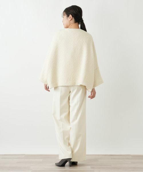 Leilian / レリアン テーラードジャケット | ポンチョ風ノーカラージャケット | 詳細6