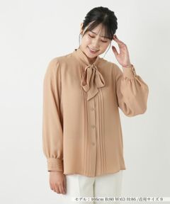 Leilian / レリアン シャツ・ブラウス | ピンタックボウタイブラウス【ROCHAS Premiere】