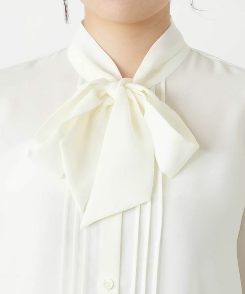 Leilian / レリアン シャツ・ブラウス | ピンタックボウタイブラウス【ROCHAS Premiere】 | 詳細11