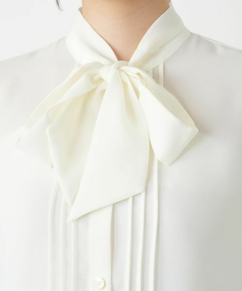 Leilian / レリアン シャツ・ブラウス | ピンタックボウタイブラウス【ROCHAS Premiere】 | 詳細15