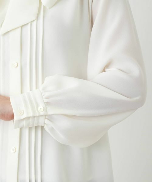 Leilian / レリアン シャツ・ブラウス | ピンタックボウタイブラウス【ROCHAS Premiere】 | 詳細17