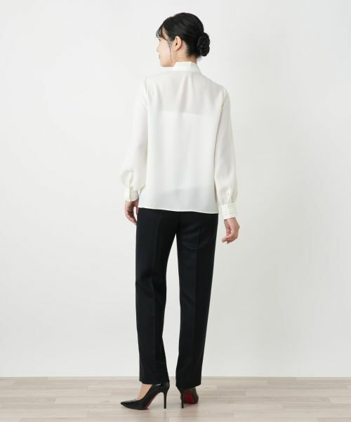 Leilian / レリアン シャツ・ブラウス | ピンタックボウタイブラウス【ROCHAS Premiere】 | 詳細6