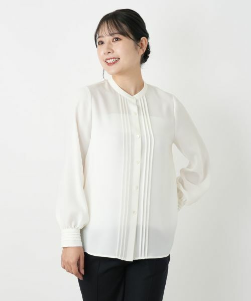 Leilian / レリアン シャツ・ブラウス | ピンタックボウタイブラウス【ROCHAS Premiere】 | 詳細7