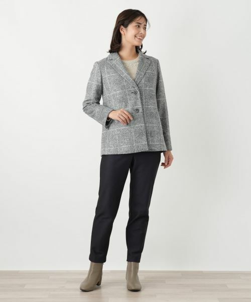Leilian / レリアン テーラードジャケット | チェック柄テーラードジャケット【Leilian WHITE LABEL】 | 詳細5
