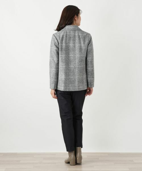 Leilian / レリアン テーラードジャケット | チェック柄テーラードジャケット【Leilian WHITE LABEL】 | 詳細7