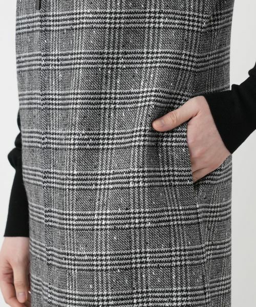 Leilian / レリアン ロング・マキシ丈ワンピース | チェック柄ジップジャンパースカート | 詳細27