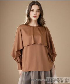 Leilian / レリアン シャツ・ブラウス | ケープ風ラッフルブラウス