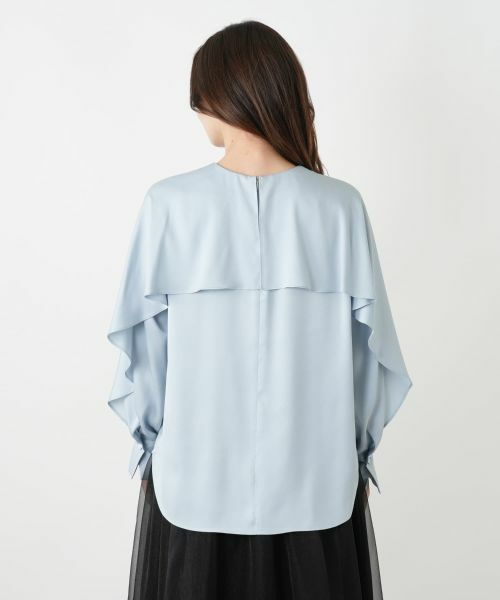 Leilian / レリアン シャツ・ブラウス | ケープ風ラッフルブラウス | 詳細12