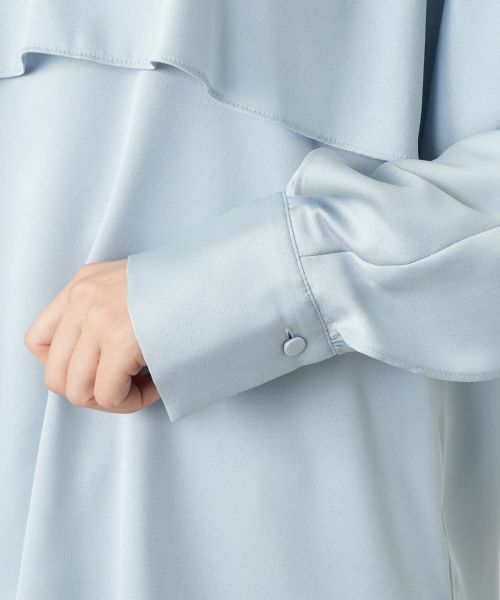 Leilian / レリアン シャツ・ブラウス | ケープ風ラッフルブラウス | 詳細16