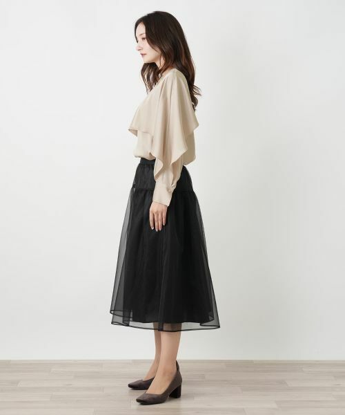 Leilian / レリアン シャツ・ブラウス | ケープ風ラッフルブラウス | 詳細5