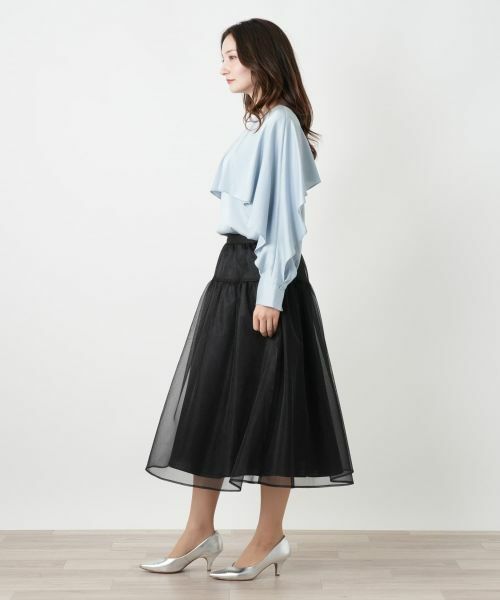 Leilian / レリアン シャツ・ブラウス | ケープ風ラッフルブラウス | 詳細8