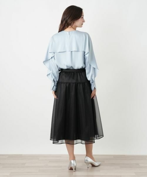 Leilian / レリアン シャツ・ブラウス | ケープ風ラッフルブラウス | 詳細9