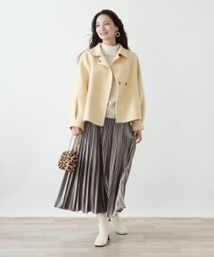 Leilian / レリアン テーラードジャケット | ステンカラーショートジャケット【25年11月カタログ】