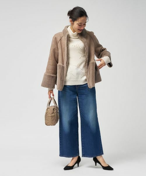 Leilian / レリアン テーラードジャケット | フェイクムートンショートジャケット【25年11月カタログ】 | 詳細11