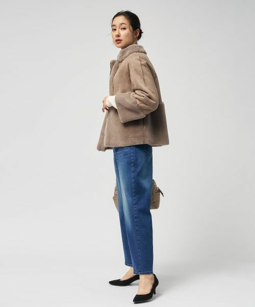 Leilian / レリアン テーラードジャケット | フェイクムートンショートジャケット【25年11月カタログ】 | 詳細13