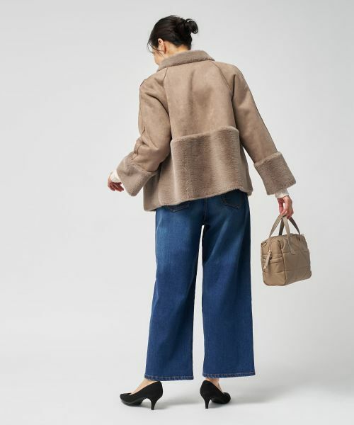 Leilian / レリアン テーラードジャケット | フェイクムートンショートジャケット【25年11月カタログ】 | 詳細14