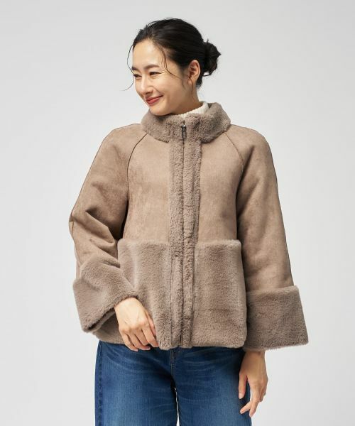 Leilian / レリアン テーラードジャケット | フェイクムートンショートジャケット【25年11月カタログ】 | 詳細16