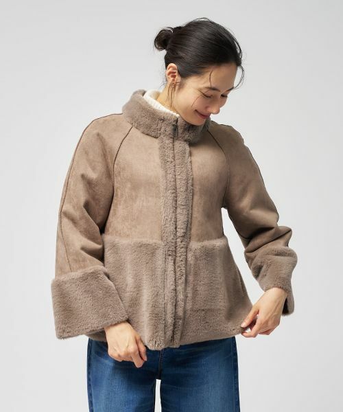 Leilian / レリアン テーラードジャケット | フェイクムートンショートジャケット【25年11月カタログ】 | 詳細18