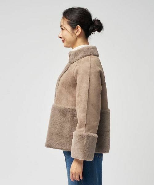 Leilian / レリアン テーラードジャケット | フェイクムートンショートジャケット【25年11月カタログ】 | 詳細20