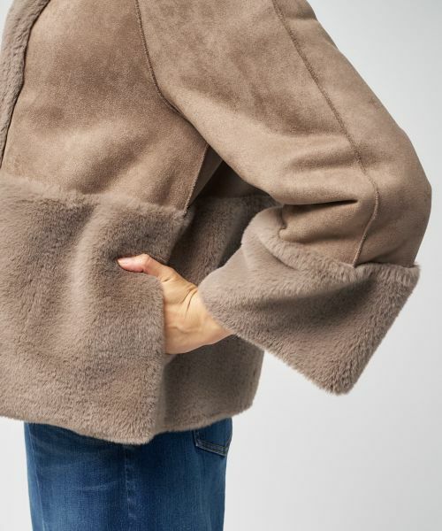 Leilian / レリアン テーラードジャケット | フェイクムートンショートジャケット【25年11月カタログ】 | 詳細25