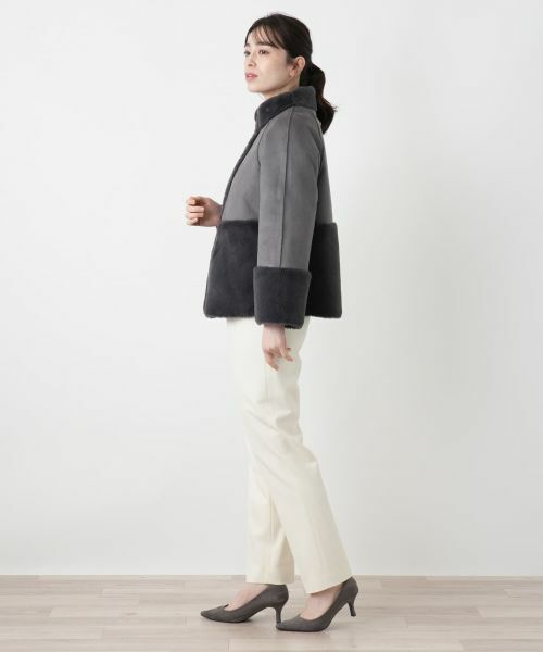 Leilian / レリアン テーラードジャケット | フェイクムートンショートジャケット【25年11月カタログ】 | 詳細30