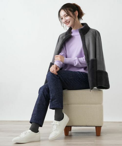 Leilian / レリアン テーラードジャケット | フェイクムートンショートジャケット【25年11月カタログ】 | 詳細6